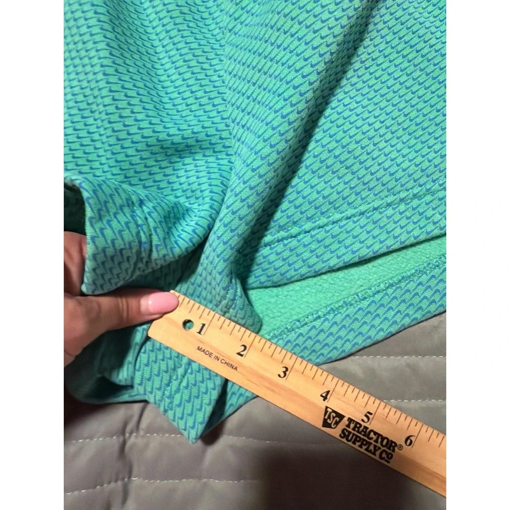 Nike Sweat Shorts Womens Large Green Blue Fleece High Rise Loose Fit AOP